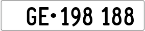 Trailer License Plate